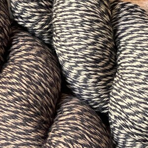 Plant Dyed Black Tea and Coffee Marled Sock Yarn, Merino & Peruvian Highland Wools/ Nylon, Hand Dyed, 100GM, Fingering, Soft and Luxurious image 4