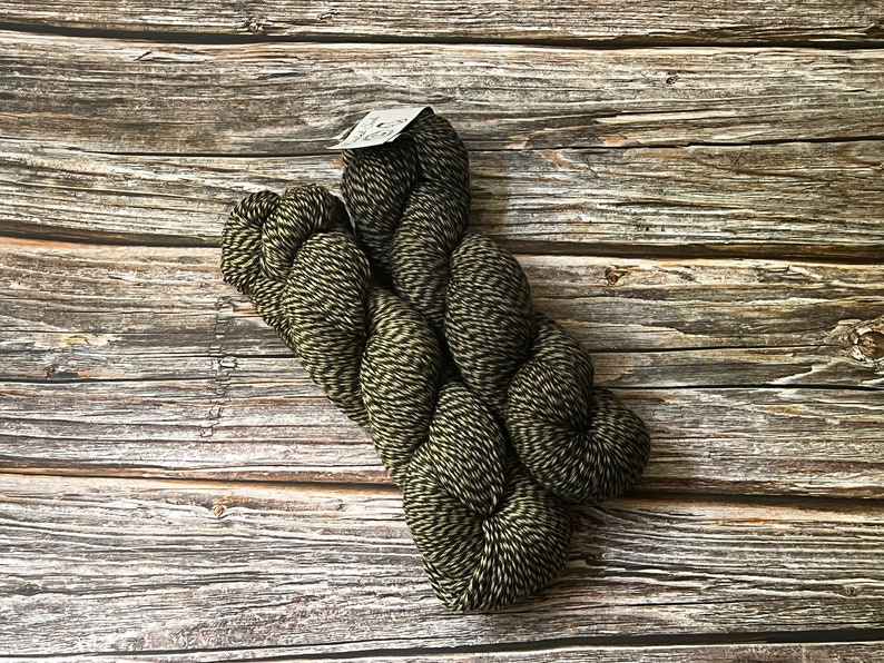 Plant Dyed Black Tea and Coffee Marled Sock Yarn, Merino & Peruvian Highland Wools/ Nylon, Hand Dyed, 100GM, Fingering, Soft and Luxurious image 3