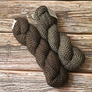 Plant Dyed Black Tea and Coffee Marled Sock Yarn, Merino & Peruvian Highland Wools/ Nylon, Hand Dyed, 100GM, Fingering, Soft and Luxurious image 2