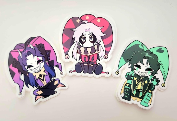 The Freak Circus: Pierrot, Jester, Harlequin Die-cut Sticker
