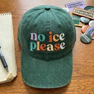 Social Justice Embroidered Wash Dad Cap, Immigration Reform Hat, Human Rights Advocacy, Kind Protest Hat, Community Organizer Gift, Unity