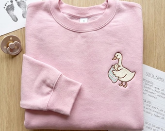 Embroidered NICU Nurse Sweatshirt, Mama Goose Crewneck Sweater, Neonatal Intensive Care Unit Gift, Labor and Delivery Tee