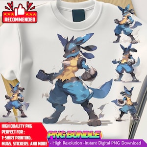lucario png | lucario tshirt design