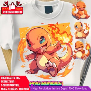 charmander png | charmande tshirt design