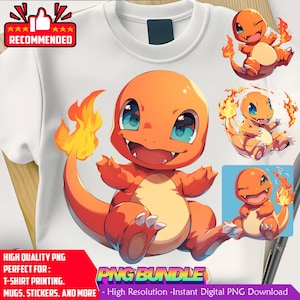 charmander png | charmande tshirt design