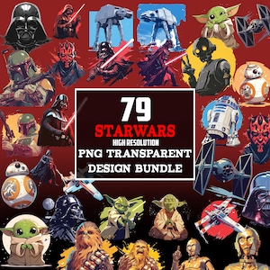 Star Wars png  Bundle, Chibi Star Wars Clipart, Lightsaber Sticker, Star Wars Retro Png, Sublimation Designs, Mandalorian Png