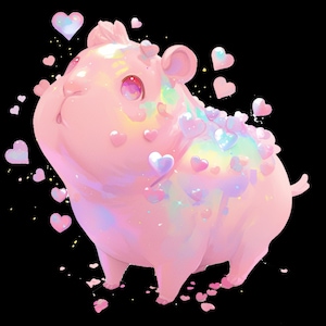 Capybara PNG: Sublimation Design for T-Shirts (Digital Download, 300 DPI)