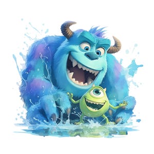 monster inc PNG Bundle | High-Quality Anime Designs for DTF Transfers, Sublimation, Stickers