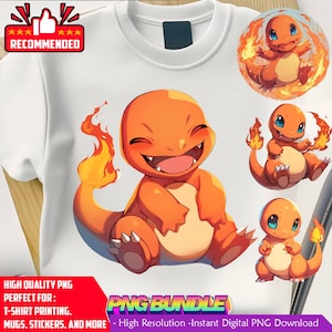 charmander png | charmande tshirt design