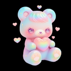 Baby Bear PNG: Underwater Animal Sublimation Design (Digital Download, 300 DPI)