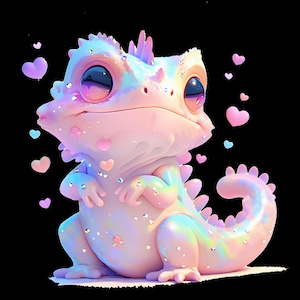 Iguana PNG Bundle: Sublimation Design, Kids T-Shirt (Digital Download, 300 DPI)