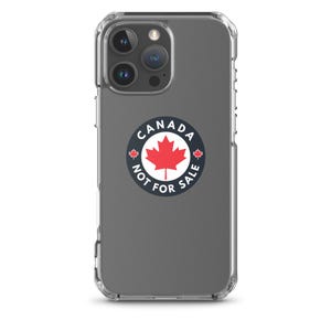 Canada Not For Sale Clear Case for iPhone® - Maple Leaf Design - Slim Patriotic Phone Cover