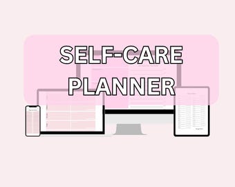 Planificador de autocuidado, planificador digital, planificador de salud diario, amor propio, planificador de atención plena, planificador semanal, planificador mensual, descarga digital