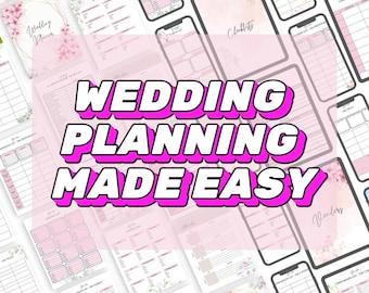 Hochzeit Planer Journal, Hochzeit Budget Tracker, Hochzeit Timeline Checkliste, Gästeliste Tracker, Hochzeitsplan, Sitzplan, Hochzeitsgeschenk