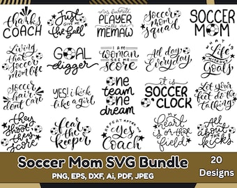 Soccer Mom SVG Design Bundle (Digital Files)