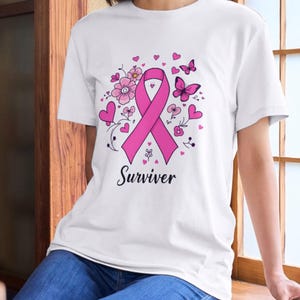 Breast Cancer Awareness SVG: Pink Ribbon Design (Digital Download, PNG, PDF