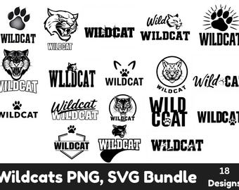 Wildcats SVG PNG Bundle: School Spirit Designs (Digital Download