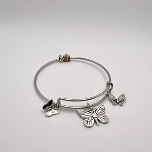 Silver Butterfly Charm Bracelet