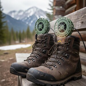 Portable Boot Dryer: Ultralight and Made in the USA- Stop Odor and Protect Your Expensive Gear Rugged Pine