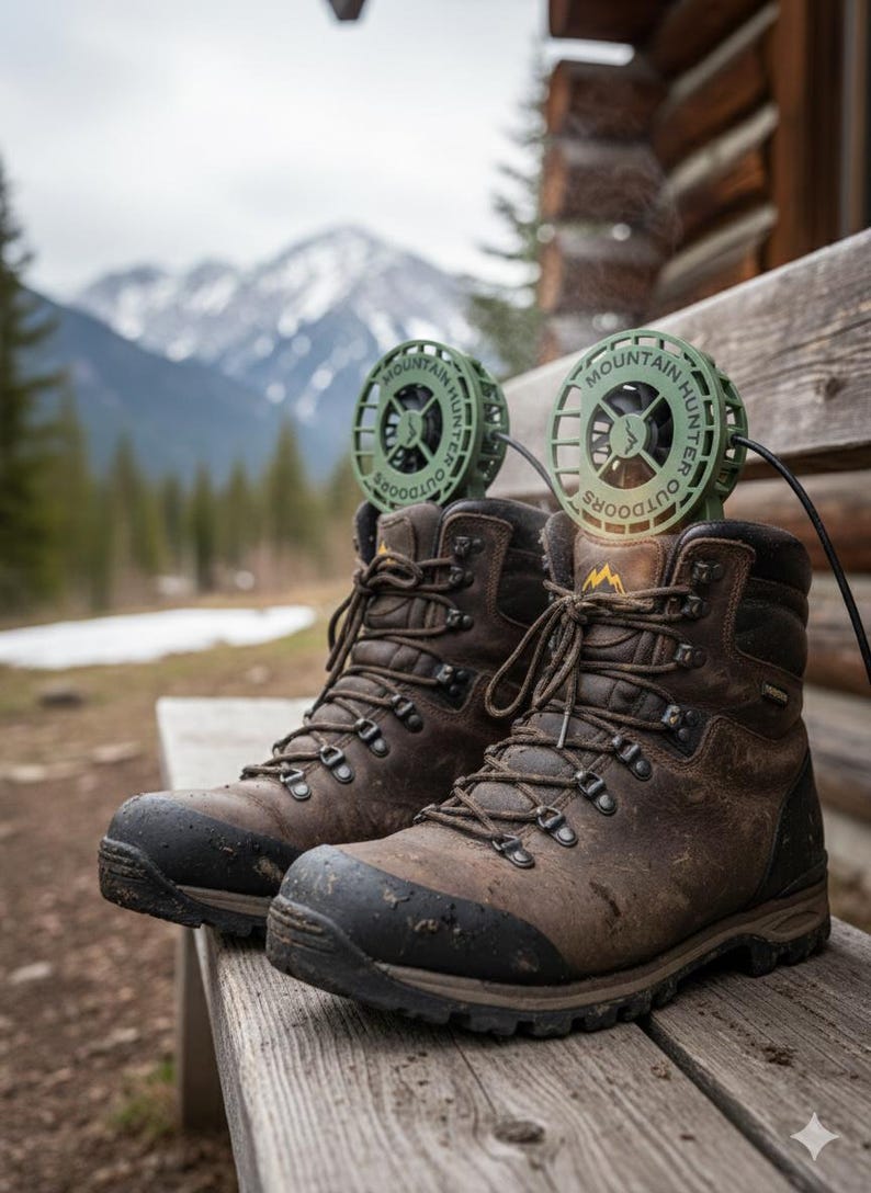 Portable Boot Dryer: Ultralight and Made in the USA- Stop Odor and Protect Your Expensive Gear Rugged Pine