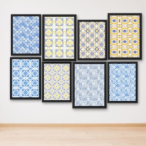 Sicilian tile print Mediterranean wall art Italian wall art vintage tile mediterranean Italian tile pattern, Printable wall art decor, 50+