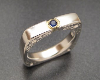 Wedding Ring with Sapphire