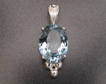 Sky Blue Topaz Pendant