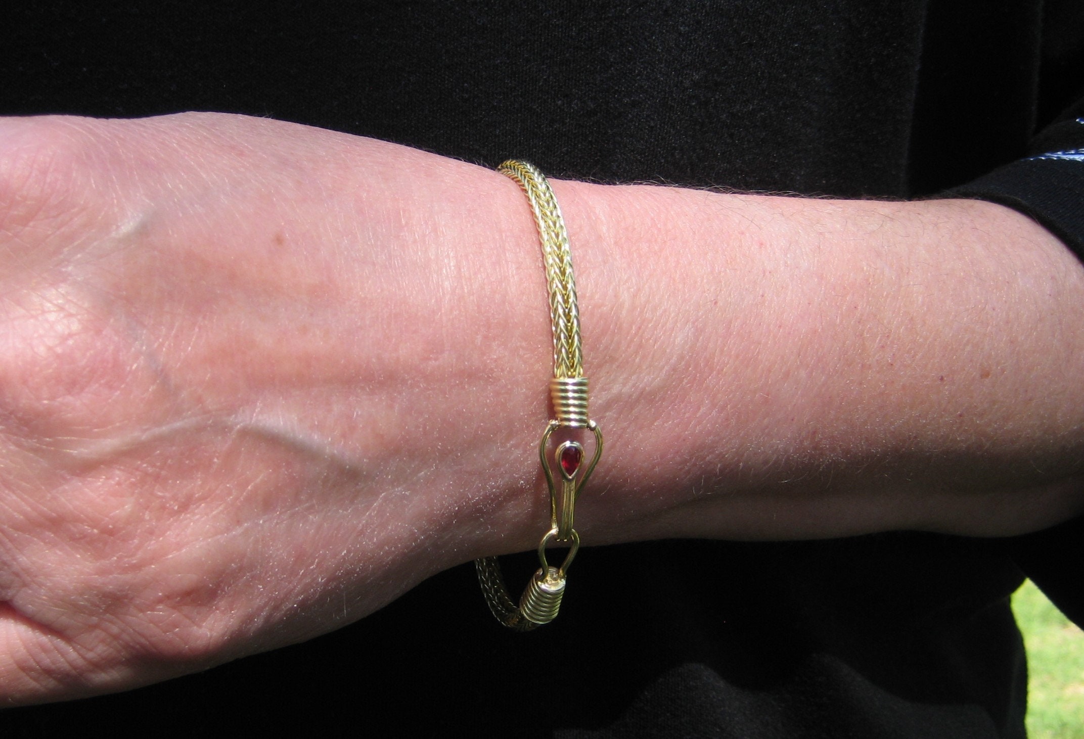 ブレスレット ROMANTINUER SN168 Pendant Chain Bracelet ROEN NYC - JIN Diamond Tennis & Curb Chain Bracelet - 18K