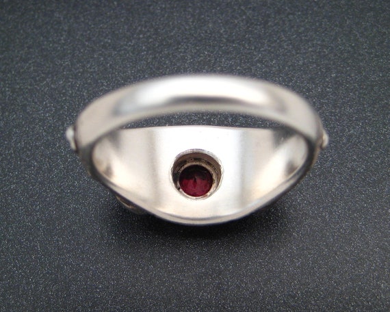 Floral Pink Tourmaline Ring - image 2