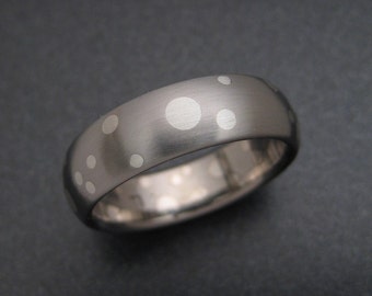 Titanium / Fine Silver Pop Art Ring