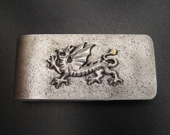 Welsh Dragon Sterling Silver Money Clip