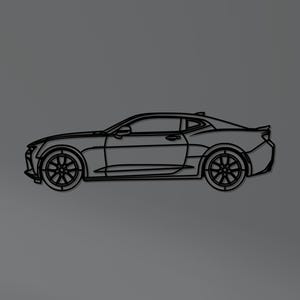 Camaro RS Metal Wall Art – Muscle Car Silhouette Decor, Garage Wall Sign, Car Lover Gift, Chevy Camaro Art, Auto Wall Decor