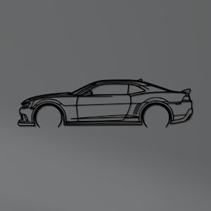 Camaro Z28 Metal Wall Art – Classic Muscle Car Silhouette, Garage Decor, Chevy Camaro Gift, Car Lover Wall Art, Auto Decor