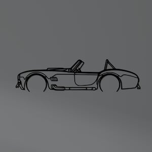 427 Cobra, Shelby Cobra Silhouette, Shelby Wall Decor, Metal Wall Decor, Car Silhouette Wall Decor, Car Wall Decor, Car Wall Art, Dad Gift