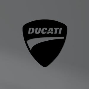 Ducati Logo Metal Wall Art – Motorcycle Garage Decor, Gift for Ducati Riders, Moto Enthusiast Wall Sign