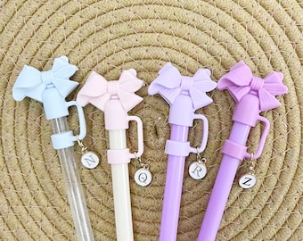 Topper de canudo em formato de arco: acessório de silicone para copo - serve para canudos de 9 a 10 mm