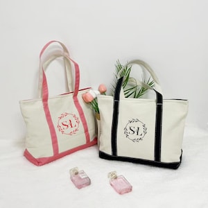 Sac fourre-tout en toile personnalisé,Sacs fourre-tout de demoiselle d'honneur,Sac prénom personnalisé,Sac fourre-tout prénom,Sac de plage,Cadeau pour maman,Sac enterrement de vie de jeune fille,Sac de voyage
