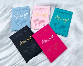 Funda de cuero personalizada para pasaporte: Funda de viaje personalizada