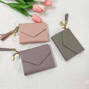 Carteira feminina personalizada, Carteira feminina com iniciais, Presentes para a mãe, Presentes para ela, Presente de carteira de amor, Carteira grande, Porta-cartões