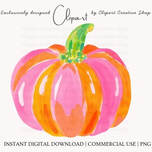 Preppy pompoen png-clipart, trendy penseelstreek herfstpompoenafbeelding, oranjeroze herfstdecor, seizoenskunstwerk boutique, sublimatie, png