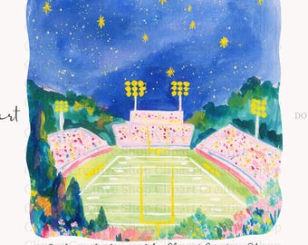 Preppy Small Town Football PNG, Trendy High School Night Football Stadium png, Painterly Game Day Mom PNG,Homecoming Football png