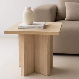 Coffee Table Natural Travertine Marble Side Table ,coffee side table,marble plinth coffee,travertine table,living room side table,