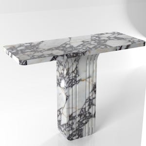 Marble Dresser, Marble Console Table, Natural Stone Dresser, Customizable Luxury Marble Dresser,Handmade Stone Dresser,Calacatta Viola