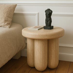 Coffee Table Natural Travertine Marble Side Table ,coffee side table,marble plinth coffee,travertine table,living room side table,