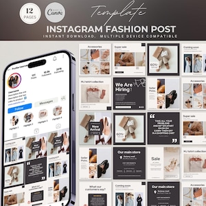 Fashion Template | Editable and Customizable Fashion Design & Lookbook Template