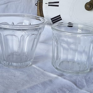 Barattoli di marmellata antichi in vetro francese - barattolo di marmellata antico conico in vetro - barattoli di marmellata vintage