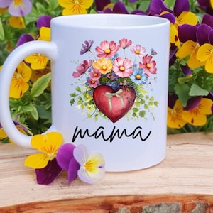 Mother&#39;s Day Gift, Mama Mug, Mom Birthday Present, Ceramic Coffee Cup, New Mom Gift, Baby Shower Gift, Motherhood Mug