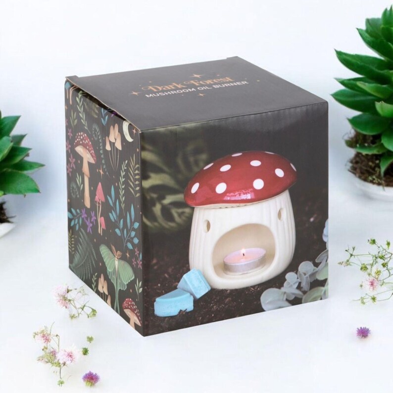 TheWonderOfYouHome Mushroom Ceramic Oil & Wax Burner - Thumbnail 4