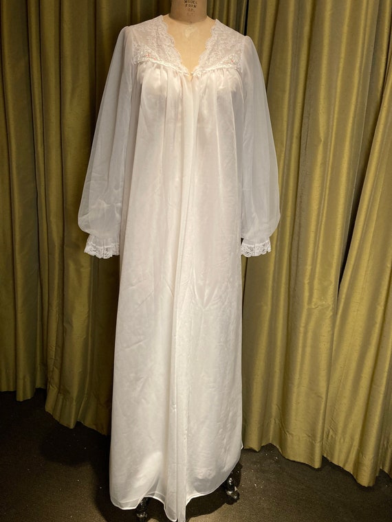 Vintage 60s Peignoir Robe & Nightgown S - image 1