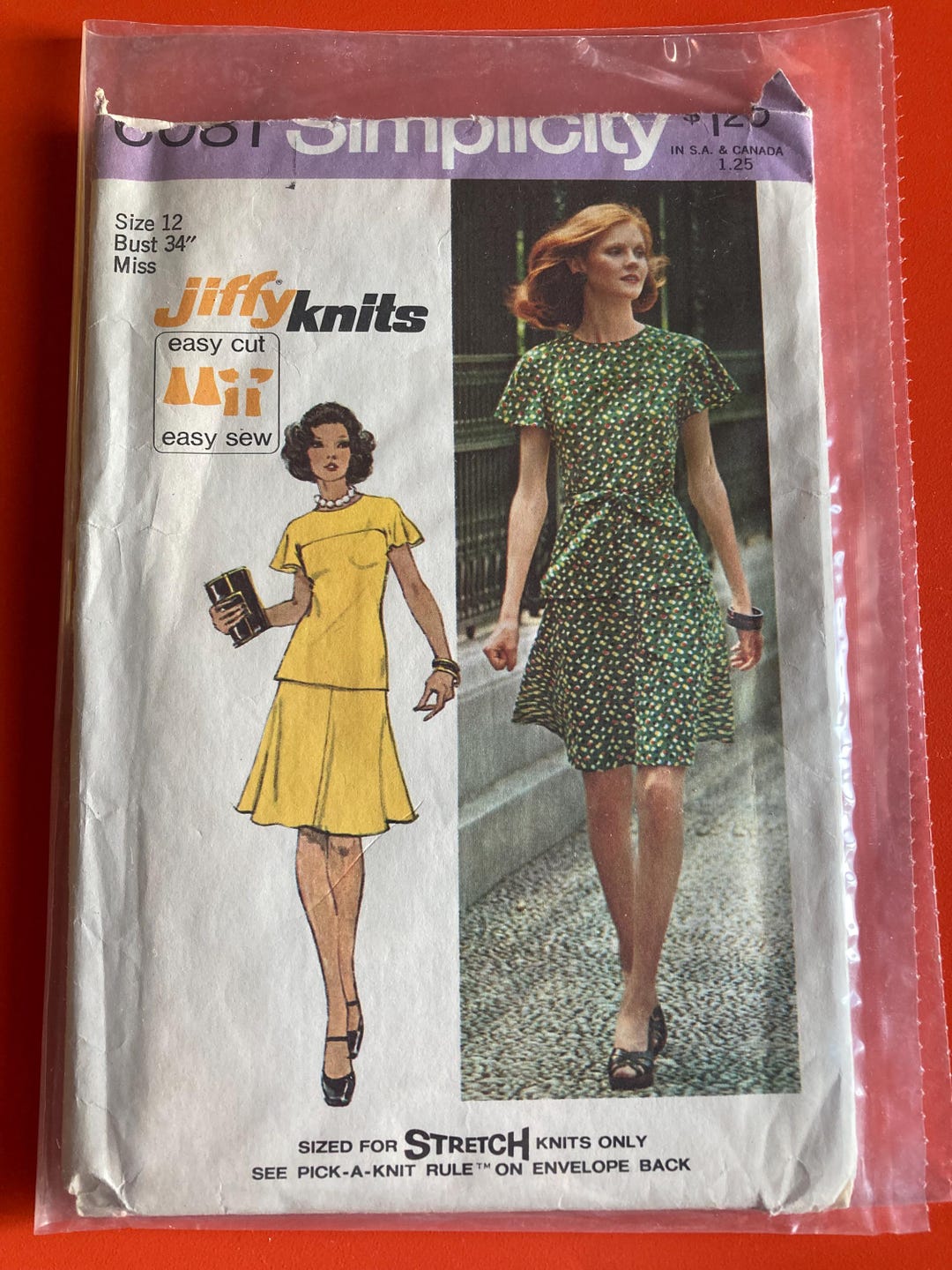 simple cut dress Vintage 1973 Simplicity Pattern #6081 Two Piece for Knits B34 East to Make Sheath/Column2 尺寸:32 Shein franclia black friday 2023 Jluxlabel Women's Draped Perfection